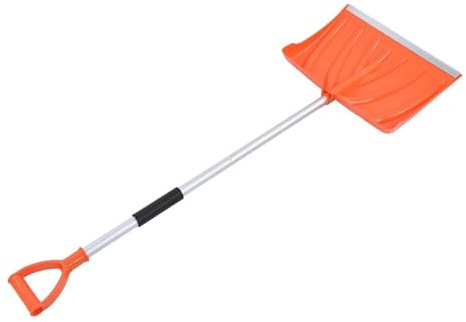 Pala Da Neve - Grande Capacità, Manico A Forma Di D, Lega Di Alluminio E Materiale Plastico, Strumento For Spalare Staccabile E Montabile