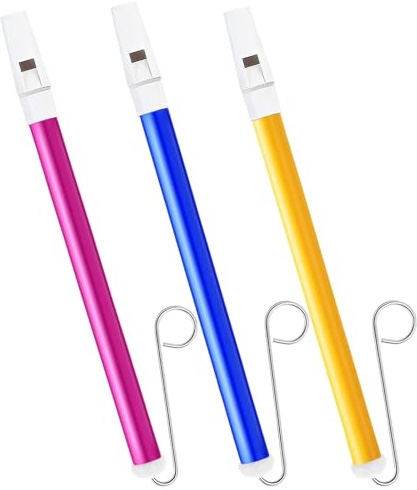 3PCS Sliding Whistle Musical Instruments Slide Whistle for Adults Sliding Whistles Party Favors for Games - Blue Yellow and Purple
