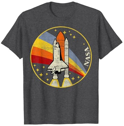 NASA Shuttle Launch Into Rainbow Premium Graphic T-Shirt T-Shirt