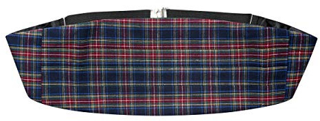 King & Priory Traditional Navy Blue Tartan Cummerbund, Scotland