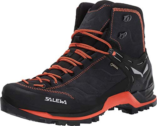 Salewa MS Mountain Trainer Mid Gore-TEX trekking- och vandringskängor, Asphalt/Fluo Orange, 47 EU