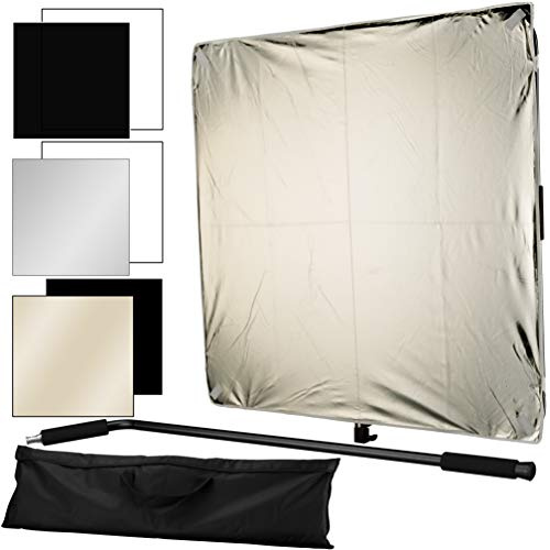 BRESSER BR-DP1000 Panneau réflecteur et diffuseur 6 en 1 100 x 100 cm | Bresser BR DP1000 Panneau réflecteur diffuseur 6 en 1 100 x 100 cm