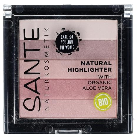Sante Naturkosmetik Natürlicher Highlighter, Bronzer, Vegan, 02 Rose, 7 g