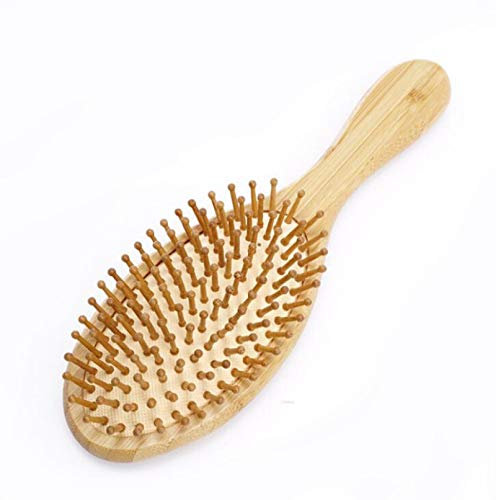 letaowl Brosse à cheveux en bambou - Massage du cuir chevelu - Brosse en bois naturel - Outils de coiffure antistatiques