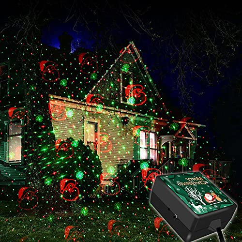 LICHENGTAI LED Projektionslampe, Schneeflocke Projektorlampe LED Sternenhimmel Projektor USB Beleuchtung als Gartenleuchte Projektor, Mauer Dekoration, Weihnachten, Party Licht, Gartenlicht, Festen