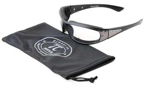 PiWear Sonnenbrille - Detroit 24 DCL, schwarz, selbsttönend Kat. 1 bis 3, mit Polster, Anti-Beschlag