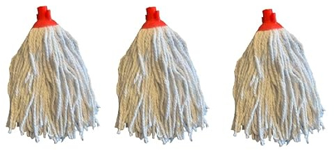 Pack de 3 Fregonas/Mopas de Microfibra. Color Blanco. 3 unidades