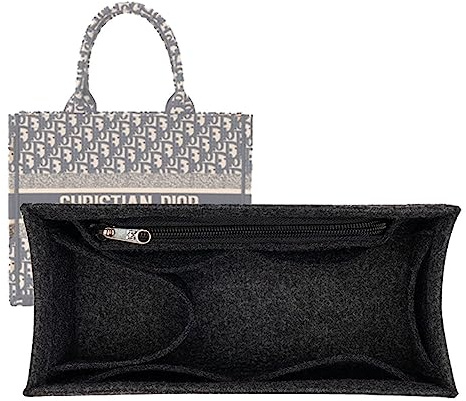 Geldbörsen-Organizer-Einsatz für Buch-Tote, große Tasche, Organizer, 2008 Dunkelgrau, Größe XL