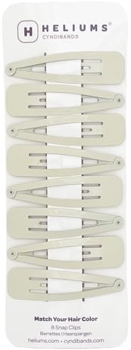 Heliums 8 Stück Haarspangen, blond, Beige, 6,8 cm, Metall, Haarspangen, Haar-Accessoire