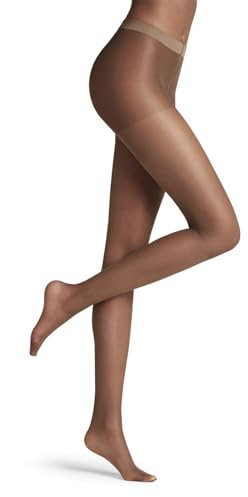 FALKE Damen Strumpfhose Invisible Deluxe 8 DEN W Ti ultra-transparent einfarbig 1 Stück, Braun Espresso 5188-O, S-M