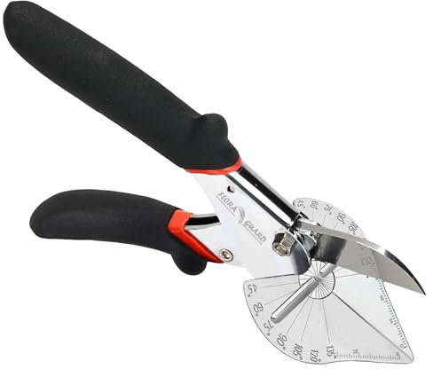 FLORA GUARD Miter Shears - 45 to 135 Degree Multi Angle Trim Cutter, Gasket Shear for Cutting Soft Wood, Plastic, PVC and More (JDJ-4001)