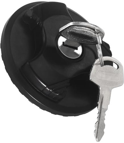 Pulchra Car Fuel Tank Cap Fuel Oil Tank Cover Car Oil Filler Cap Lockable Fuel Cap Compatible with Fiat Citroen, 2993927 2994797 1740017