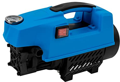 1300W Mini Elektrische Hochdruckreiniger mit 3 Reinigungsmodi, 10L/min 100bar Automatische Hochdruckreiniger Kit mit Manometer, IPX5 Universal Aluminium Hochdruckreiniger mit Selbstansaugende Filter