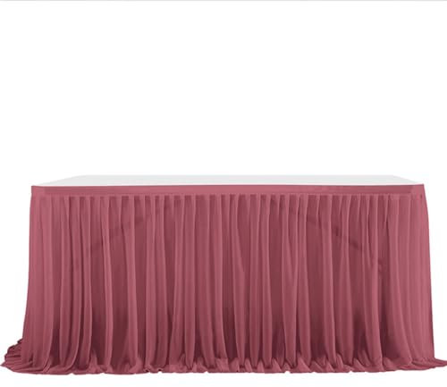 Yurosiay Tischröcke aus Perle Chiffon Hochzeit Party Dekorativer Tüll Tischrock Tutu Tischrock Candy Tisch Tischdecke Tüll für Geburtstag Deko Mädchen Jungen, Baby Party