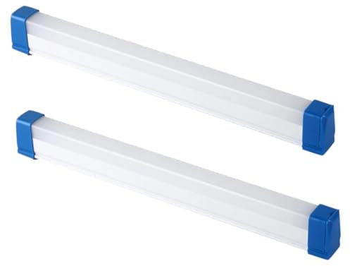HOMSFOU LED Unterbauleuchte USB Wiederaufladbar 2 Stück Abnehmbare Notleuchte Blau Langlebig und Kabellos Küchen und Arbeitsplattenbeleuchtung