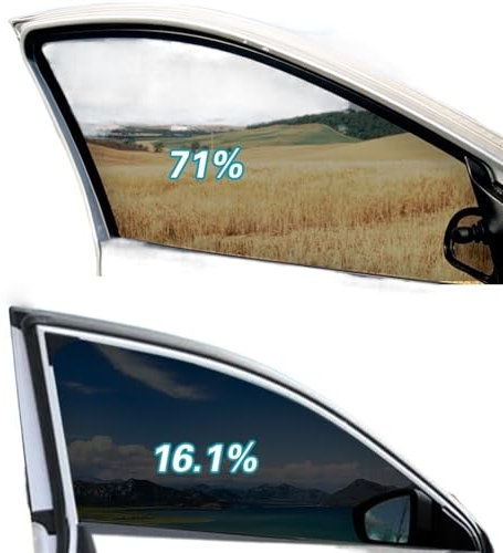 TöNungsfolie Auto Autofenster-Tönungsfolie, Autofensterglas, Autofensterfolien, Tönungsfolie, Tönungsfolie, 300 x 50 cm, Sommer-Solar-UV-Schutz, Aufkleberfolien Scheiben TöNungsfolie Auto(3m Transmitt