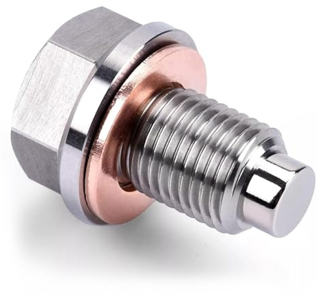 VOBOR Magnetische Ölablassschraube, M14X1,5 Ölablassschraube mit Dichtring,Magnetische Dichtung Ölwannenablassmutter,Magnetische Dichtung Ablassschraube für Auto,Boot,Motorrad,Meisten Modellen