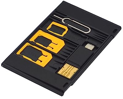 HOMSFOU 5 Stück SIM Adapter Nano Micro SIM Adapter aus Langlebigem Material Kompatibel Kit für Smartphone Nutzung Zufällige Farbe
