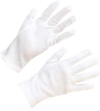 NAMOARLY 12 Paar Xl Baumwollhandschuhe Schutzhandschuhe Für Schmuckprüfung Arbeit Garten Reinigung Fingerabdruckschutz