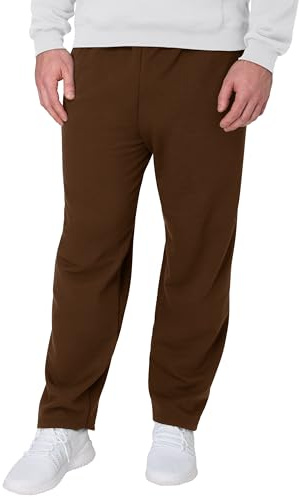 Hanes Men's Sweatpants, EcoSmart Fleece Sweats for Men, Open Bottom Sweatpants, 30.5