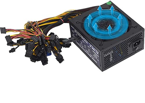 EAMOM 2000W 2400W 2600W 180V-260V ATX ETH Bitcoin Mining Alimentation 95% Efficacité Support 8 cartes d'affichage GPU pour BTC Bitcoin Miner (2400W à 2600W)