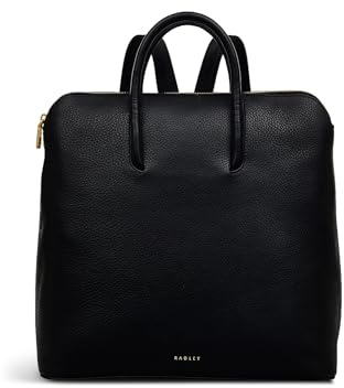 RADLEY London Grainger Way Women's Leather Medium Ziptop Backpack, Black