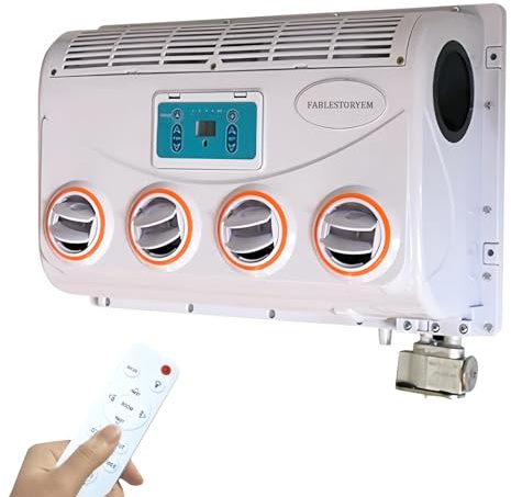 Climatiseur Électrique Universel pour Camping-Car, Camion, Camping-Car, 12 V/24 V CC, Climatiseur Mural, Évaporateur, Refroidissement Uniquement pour Camping-Car, Bus, Tracteur, Véhicule,24V