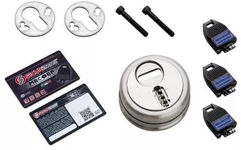 Securemme Mec‑Def Kit protettore meccanico cilindro – anti Topolino e anti effrazione F1 ARGENTO