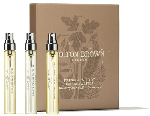 Molton Brown Woody & Aromatic Eau de Parfum Discovery Set, 3 x 7.5 ml | Luxury Perfume Gift Set