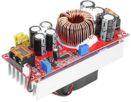 Prevessel Módulo de Fuente de Alimentación CC CV, DC 10-60V a 12-97V 1500W 30A Convertidor de Refuerzo de Voltaje DC Módulo de Fuente de Alimentación para Conducción de Alumbrado Público