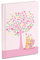 Journal souvenir du nouveau-né 17 x 24 cm, arbre de vie rose avec ourson