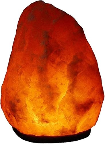 BOSALLA Salz Lampe von 2 kg bis 26 kg frei wählbar Kristall Lampen Salt Range Pakistan mit Spezial Leuchtmittel und Kabel in 120 cm WEIß (10-12 kg)
