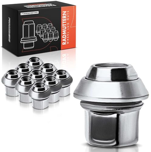 Frankberg 10 tuercas de rueda delantera y trasera compatibles con C-Max Capri III Cougar Escort Fiesta Focus Fusion Granada KA Mondeo Scorpio Sierra Transit 1981-2021 31329645