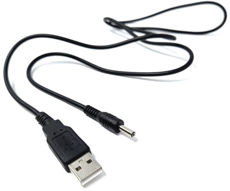drut Cavo Caricabatterie USB da 3,5 mm Big Pin da 1 m, Compatibile con i Vecchi telefoni Nokia Classic 3210, 3220, 3230, 3300, 3310, 3330, 3410, 3510, 6230, 6310, 7210, 8210 ECC.