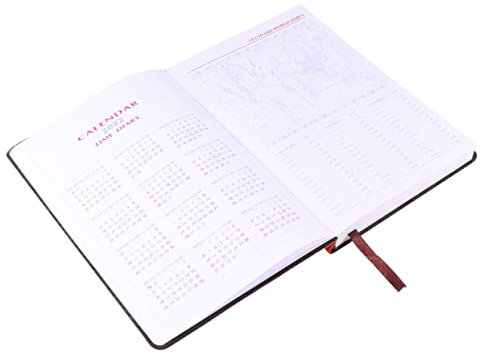 Operitacx Kalender Notizbuch Softcover Orange Planer Schulbedarf Tagebuch Englisch Version Für Studenten Büro Und Zuhause