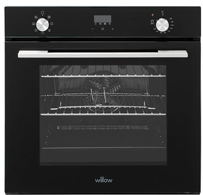 Willow WOF60DBK 60cm Fan Assisted Oven with Plug and 7 Oven Functions, Touch Control, Integrated Grill, 2 Years Warranty - Black
