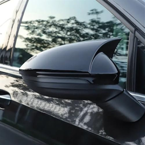 Spiegelkappen Seitenspiegelkappen Flügel Spiegel Abdeckung Rückspiegel Kappen Gehäuse OX Horn Stil Fit Für Für Golf Für MK7 Für MK7.5 R Für GTI Für GTD 14-19 Seitenspiegelkappen