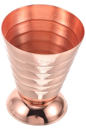 Medidor De Vino De Acero Inoxidable Jiggers Para Coctelería Vaso Medidor De Acero Inoxidable Medición De Medidores Medidor De Cocteles Aparejo Doble 304 Rose Gold Genérico