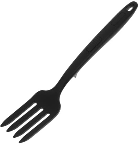 UKCOCO Fourchette Cuisine en Silicone Ergonomique Manche Antidérapant, pour Mélanger et Servir les Pâtes Lors Cuisson