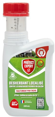 PROTECT EXPERT Désherbant Gazon Concentré Localisé - 200ml - 88m²