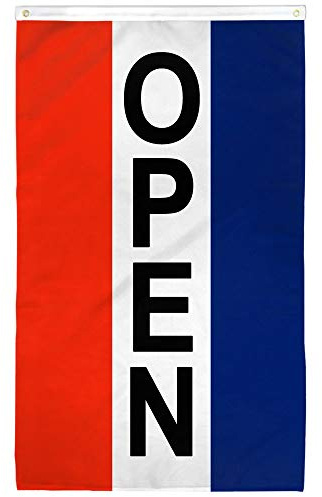 Drapeau Ouvert Rouge Blanc Et Bleu Vertical Décoration Bannière Œillets Métalliques Drapeau Pirate Pour Célébrations Événements Sportifs Intérieur 3X5Ft