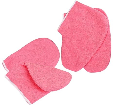 CLISPEED Pflegeset Paraffin Wachs Handschuhe und Fußüberzüge Einmal Wachsbad Zubehör Wärmeschutz für Hände und Füße Feuchtigkeitsspendend für Professionelle Spa und Heimtherapie