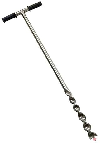 Sonda per campionatore del Terreno in Acciaio Inossidabile, Punta per campionatore del Terreno con Impugnatura a T per Giardinaggio di Diverse Dimensioni (65 mm)