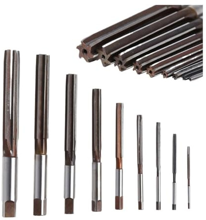 APVMFMKLTG 1PC 3-42mm Alesatore Manuale di precisione H8 9SiCr Utensili di ingegneria a Gambo Dritto (3/4/5/6/7/8/9/10/11/12/13/15/20/22/25/30/32/35/40mm)(24mm)