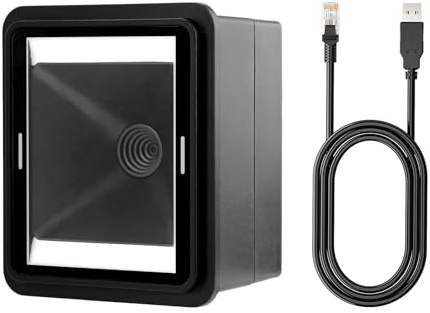 NETUM NT-EM61 Módulo Escáner de Códigos de Barras Integrado, Lector QR 1D/2D, Montaje Fijo Industrial, Compatible con USB HID & USB COM