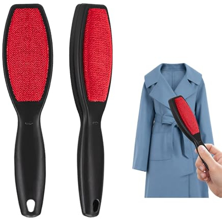 2 Pcs Clothes Brush, Pet Hair Remover, Clothes Lint Brush, Reusable Pet Hair Remover, Fluff Cleaner for Fabric, Carpet and Clothing