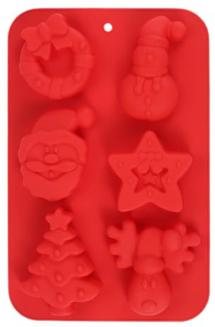 Yulokdwi Weihnachtsformen,Einfache Entformungsformen,Formen Für Weihnachtskerzen | für Kuchen, Seife, Süßigkeiten, Kekse, Lebensmittel, Handwerk, Fondant, Feiertag