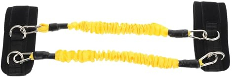 Alipis Bandes De Résistance pour Jambes Et Chevilles Élastiques Jaunes, Tube De Fitness Professionnel, Sangle D'entraînement Portable pour Musculation, Gym à Domicile Et Sport