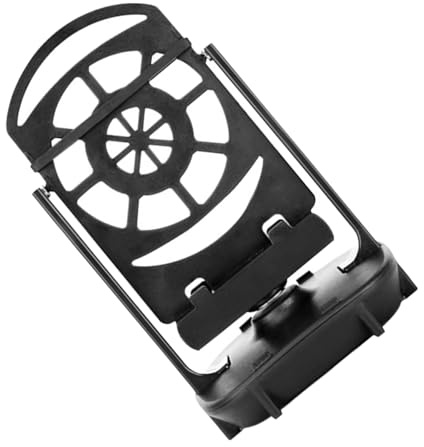 Lurrose Contapassi per Cellulare Cuscinetto Silenzioso Doppio Supporto, Telefono Rocker Oscillante Compatto Nero, Dispositivo Automatico per Camminata da Scrivania