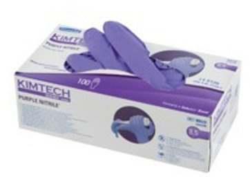 Kimberly-Clark Kimtech Nitril Unisex Handschuhe, Mittel, Violett, 100 Stück